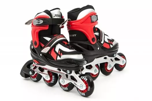 Коньки роликовые раздвижные Calambus Jimmy SUM черный\красный