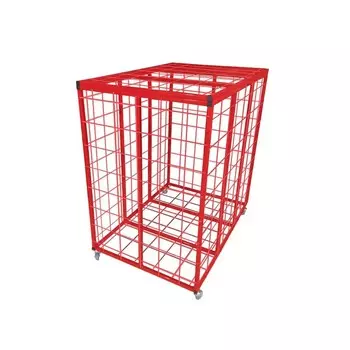 Контейнер сетчатый для мячей с крышкой Dinamika ZSO-003509