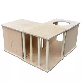 Короба модульные из дерева детский лабиринт Dinamika