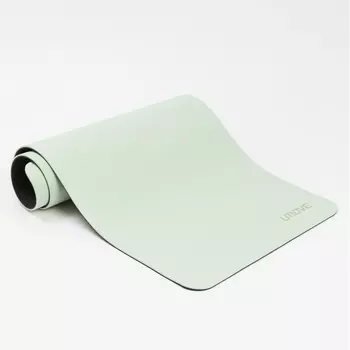 Коврик для фитнеса и йоги 185х68х0,8 см, TPE, стяжка UMOVE Mat TPE8568-LG светло-зеленый