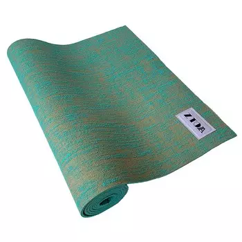 Коврик для йоги 183х61х0,6 см Sportex ПВХ джутовый E32568 бирюзовый