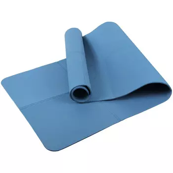 Коврик для йоги и фитнеса складной, TPE, 183х61х0,6см Larsen ECE 072 синий