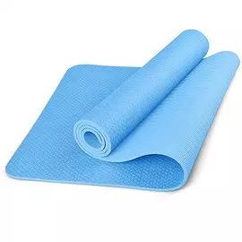 Коврик для йоги ТПЕ 183х61х0,6 см TPE6-S01 голубой (B34421)