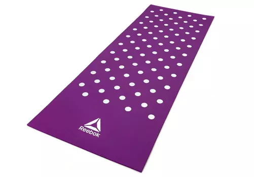 Коврик (фитнес-мат) Белые Пятна 173x61x0,7 см Reebok RAMT-12235PL пурпурный