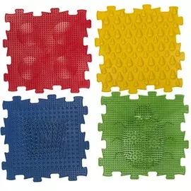 Коврик массажный детский У965, 4 модуля квадратной формы