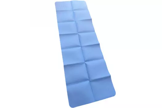 Коврик ТПЕ Складной в сумке 183x61x0.4см York Fitness E43888 голубой