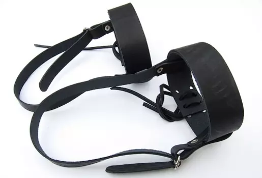 Крепление для лыж охотпромысловых с ремнями (кожа) КМ 009