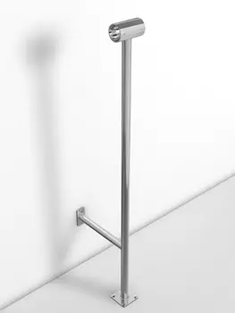 Кронштейн напольно-пристенный однорядный из нержавеющей стали Glav 18.120