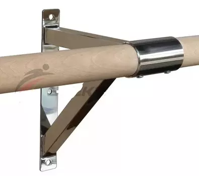 Кронштейн пристенный Spektr Sport однорядного балетного станка (нерж. сталь)