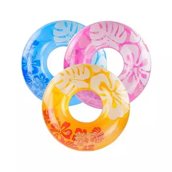 Круг надувной Intex Clear Color 91см,9+, 3 цвета 59251