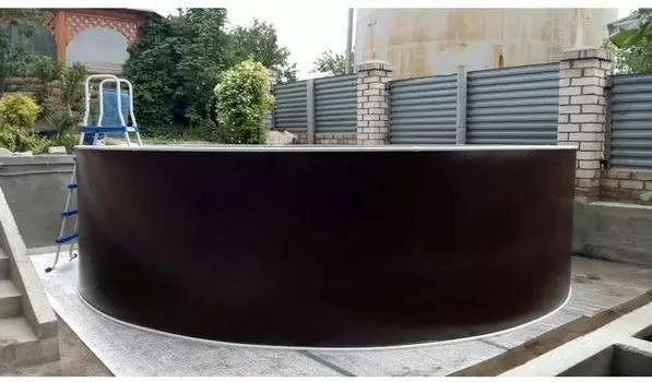 Круглый бассейн 549х125см Лагуна ТМ240/54911 Темный шоколад (RAL 8017)