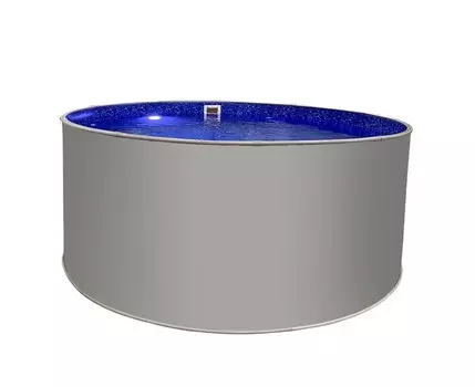 Круглый бассейн Лагуна 244х125см Светло-серый (RAL 7004) ТМ235/24419