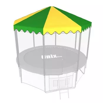Крыша для батута Unix Line line 8 ft green yellow