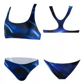 Купальник Atemi детский раздельный BG10 13 принт черный/голубой