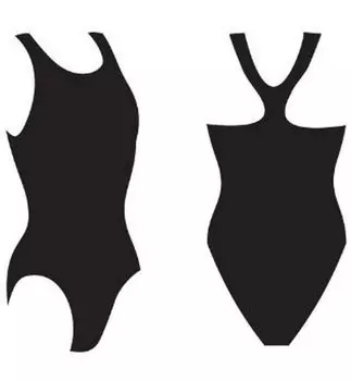 Купальник Atemi женский для бассейна, борцовка BW 2 1 черный