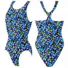 Купальник женский для бассейна Atemi борцовка, принт. SW 6 18