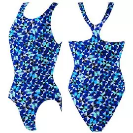 Купальник женский для бассейна Atemi борцовка, принт.,SW 6 19