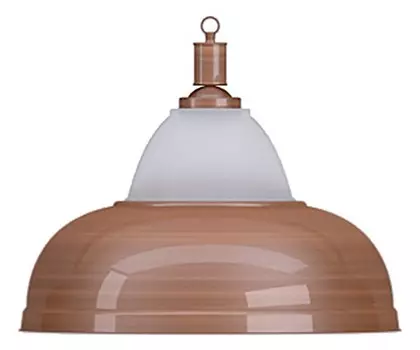 Лампа на один плафон Weekend Crown d38 см 75.021.01.0 бронзовая штанга, бронзовый плафон