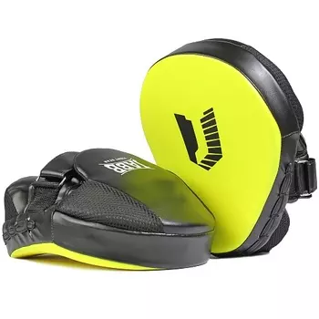 Лапа боксерская (пара) Jabb JE-2190 иск.кожа черный/лайм N/S