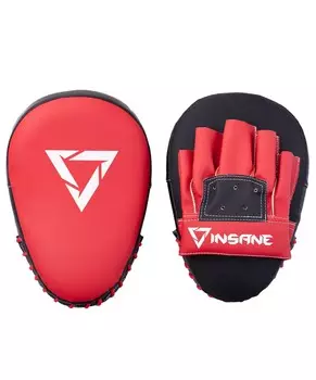 Лапы Insane Fight изогнутые, 26х18х5,5 см, красный