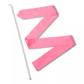 Лента гимнастическая с палочкой 56см СЕ6-P розовый