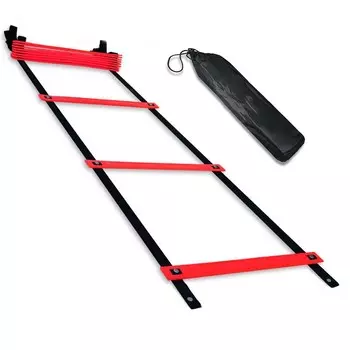 Лестница координационная 8 метров B31308-4 красная в чехле