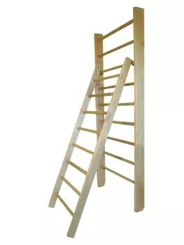 Лестница навесная с зацепами 400х2400мм (дерево) ФСИ 6639