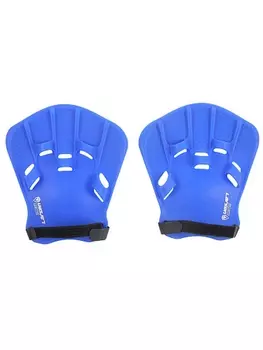 Лопатки для плавания силиконовые (взрослые) Larsen Swim HP10 синий