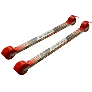 Лыжероллеры Elva Коньковые Kids Skate (530/71х30/PU) 10728 черный\красный