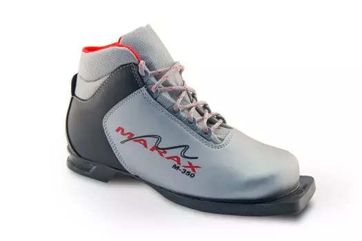 Лыжные ботинки NN75 Marax M-350 серебряно-черные