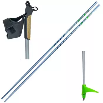 Лыжные палки Spine (181) X-Rider Карбон 40%+Стекло 60% (серо/лимонный)