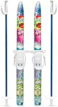 Лыжный комплект детский с палками в сетке (75/75) NovaSport Monster 043057