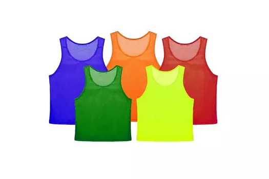 Манишка сетчатая взрослая Sportex 10022115 лимонный