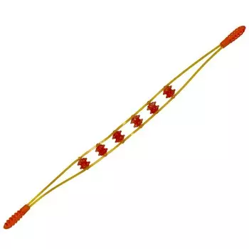 Массажер лента с роликами Sportex упаковка пакет (154-018) E40372 оранжевый