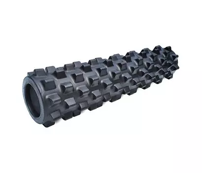 Массажный ролл RumbleRoller RRMX227 56 см, жесткий, черный