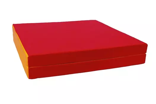 Мат № 10 100х150х10см складной 1 сложениея КМС красный-желтый