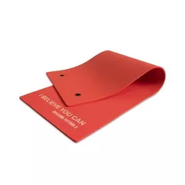 Мат для аэробики Original Fit.Tools 10 мм FT-MPM10R (INDRA) красный с кольцами