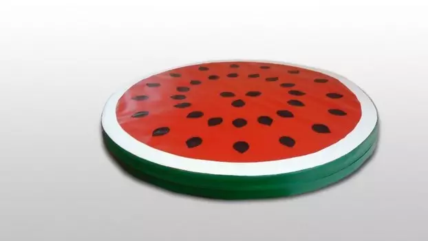 Мат 100х100х10cм ФСИ Арбуз винилискожа, поролон 8893