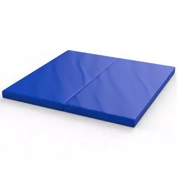 Мат гимнастический складной Ellada 22 кг/м3, 100x100x10 см, чехол-винилискожа (собраный) УТ3031