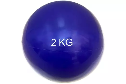 Медбол 2кг, d13см Sportex HKTB9011-2 фиолетовый