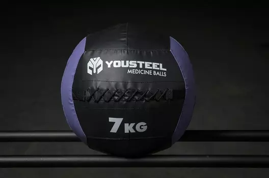 Медбол 7кг, со шнуровкой YouSteel