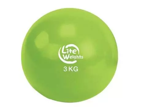 Медбол Lite Weights 3кг 1703LW, салатовый, 3кг