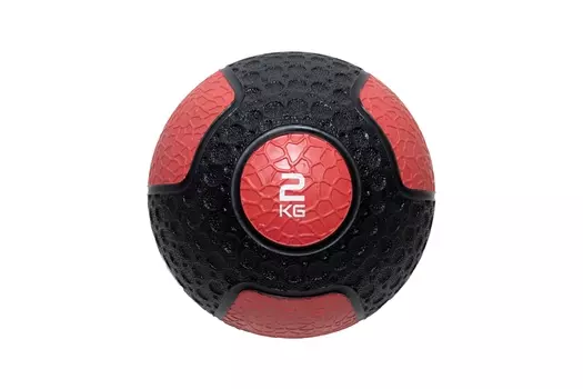 Медицинбол 2кг Lonsdale 160084-2 черный\красый