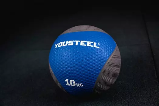 Медицинбол резиновый 10KG YouSteel 28,6см