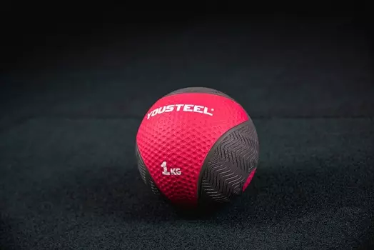 Медицинбол резиновый 1KG YouSteel 19см