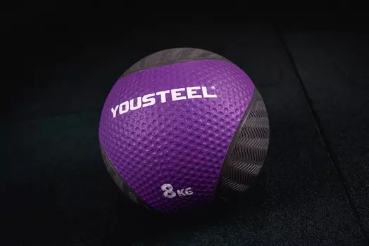 Медицинбол резиновый 8KG YouSteel 28,6см