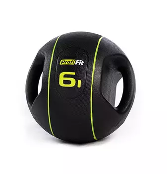 Медицинбол с хватами Profi-Fit 6 кг