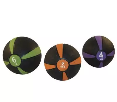 Медбол 1кг Fitex Pro FTX-1212-1kg черный с оранжевым