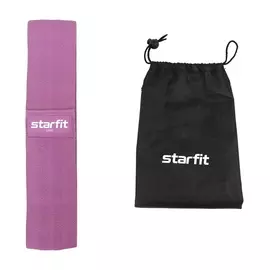 Мини-эспандер Starfit ES-204 тканевый, низкая нагрузка, фиолетовый