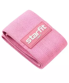 Мини-эспандер Star Fit низкая нагрузка, текстиль ES-204 розовый пастель